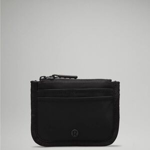 lululemon athletica  Black Card Holder Wallet